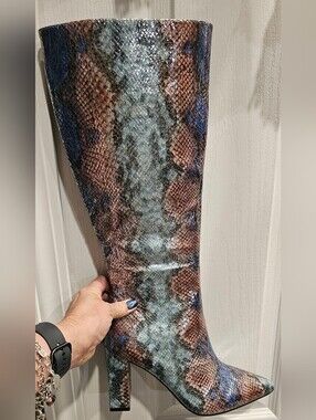 NWT Wild Pair Islah Multi Snake Knee High Boots 7.5M 🐍